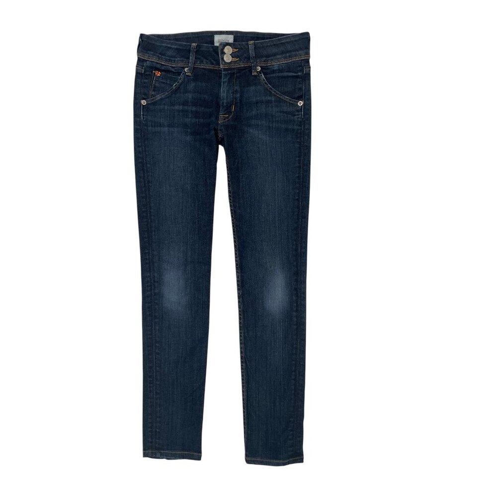 Hudson Jeans Women’s Collin Mid Rise Skinny Dark Denim Size 24 x 27 Made in USA